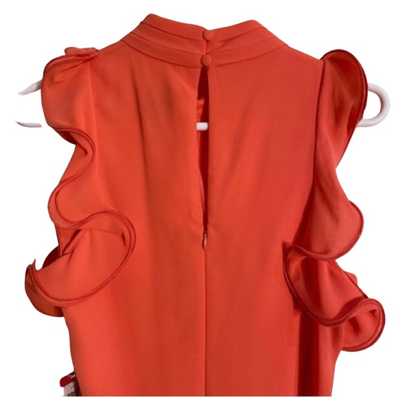 NWT Vince Camuto Coral Mock Collar Shift Dress - Picture 6 of 12